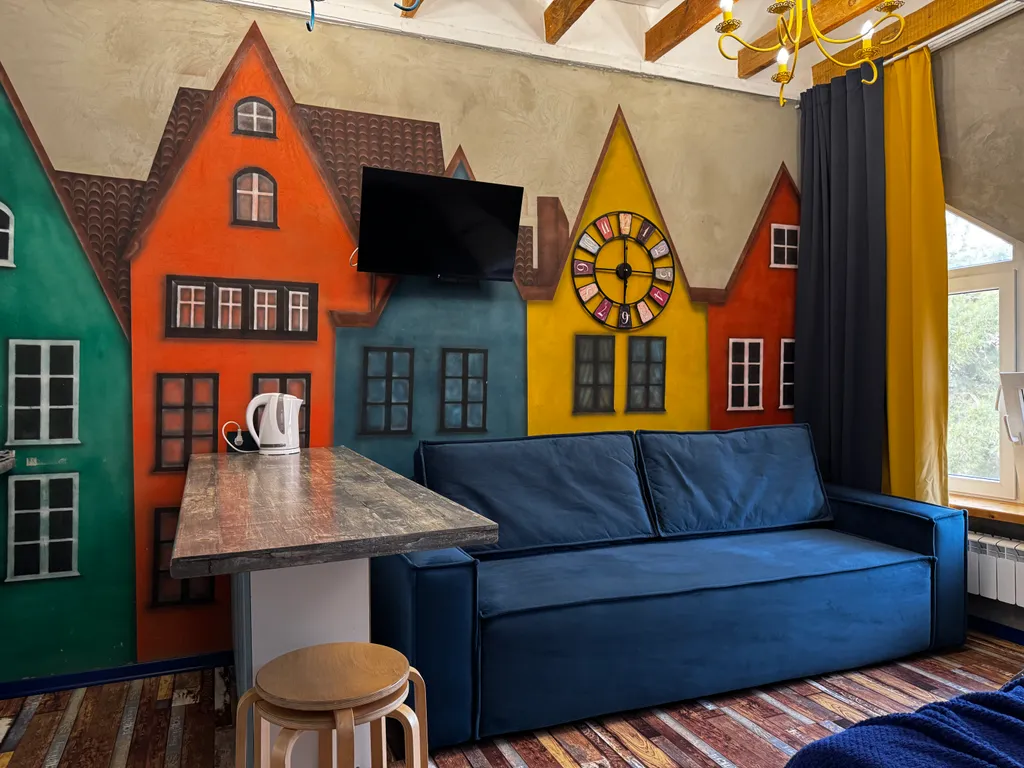 Квартира Квартира Апартамент с балконом на мансардном этаже с видом на море — Геленджик