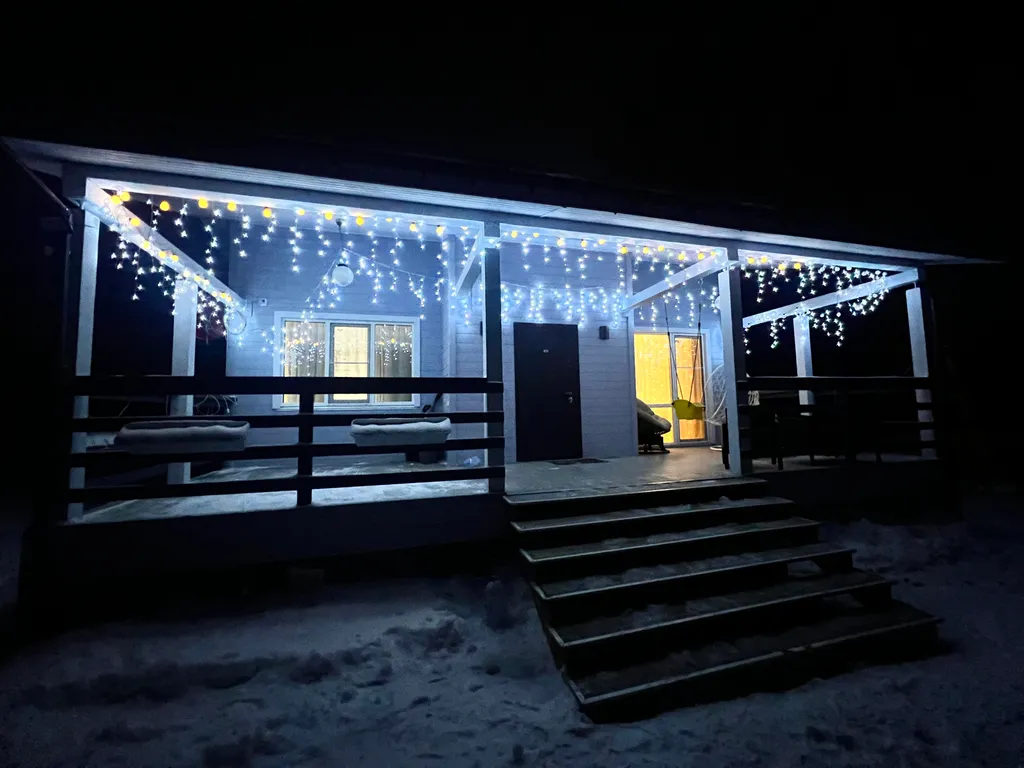 Уютный дом с видом на березовую рощу