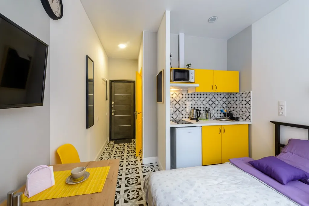 Квартира Квартира FoxyFlat Yellow (ФоксиФлэт Желтая) — Песочный