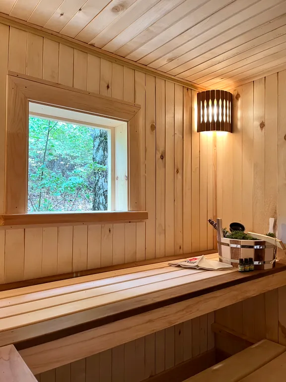 Уютный домик с баней 100'