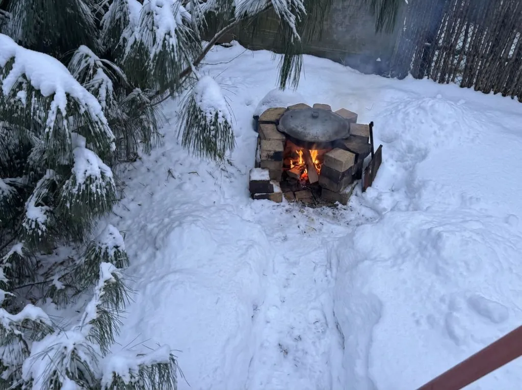 Шале дровяная баня и чан в подарок