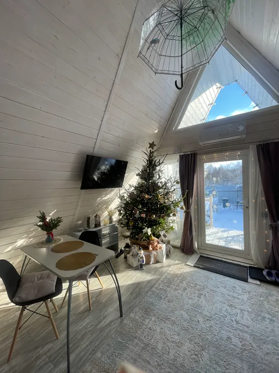 Дом A-frame с сауной