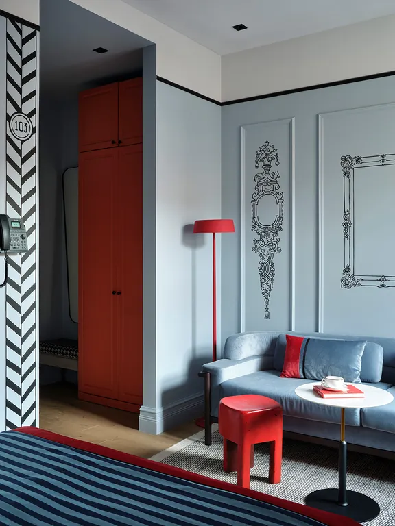 Квартира Квартира Комфорт с диваном с 1 кроватью или 2 раздельными (вид на улицу) — Санкт-Петербург