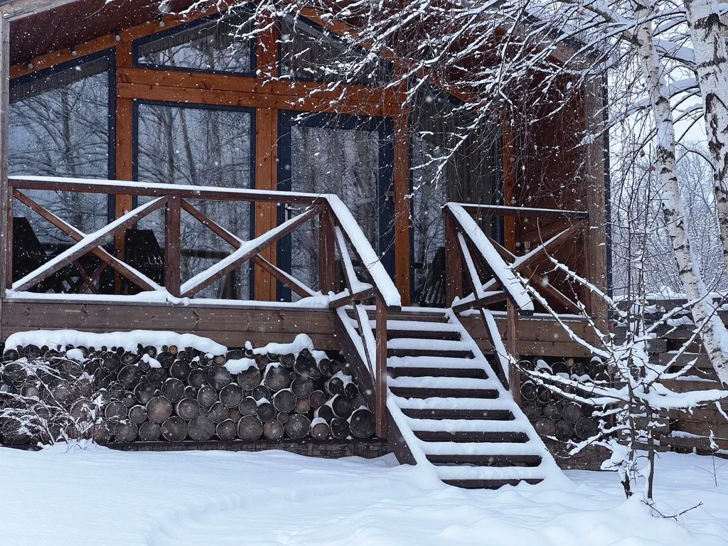 Барнхаус ВЕСНА с камином и баней