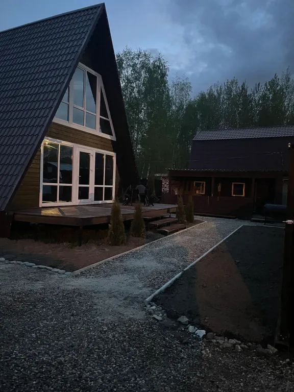 Прекрасный домик в стиле А-фрейм