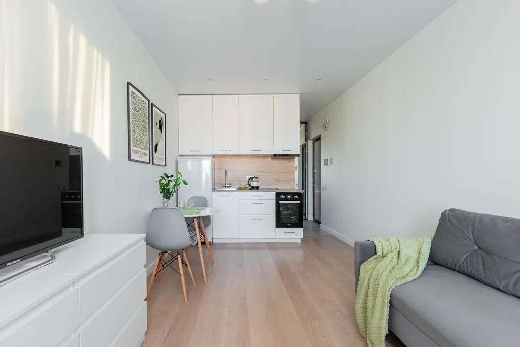 Студия с новым ремонтом