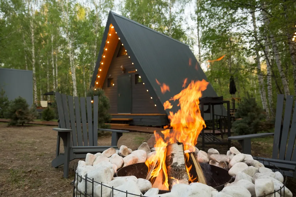 Глэмпинг Krona camp (Дома A-frame в лесу) 40 км от Уфы