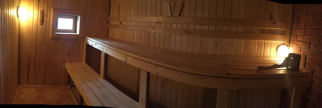 Дом с баней в 50 метрах от воды с песчаным пляжем