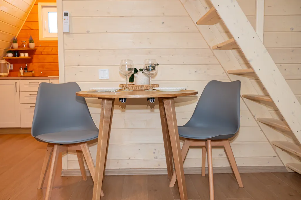 Коттедж Коттедж Уютный а-фрейм с камином и купелью на террасе — Сычево