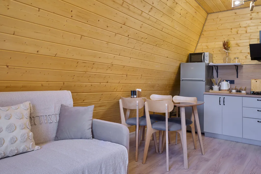 Коттедж Коттедж Уютное шале с 1 спальней + гостиная с кухней и ванной комнатой — Мезмай