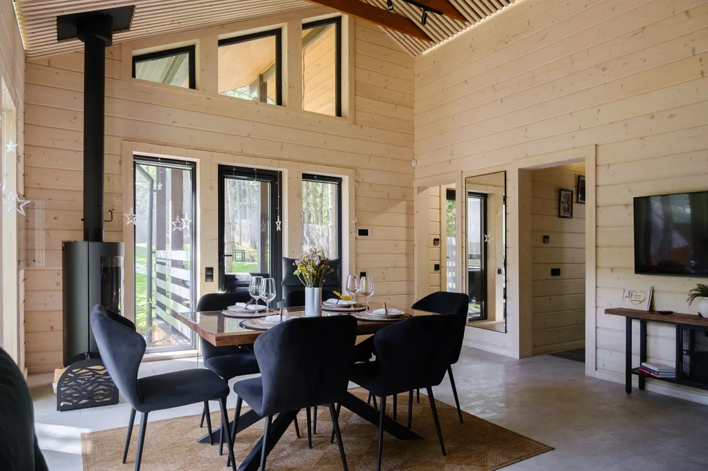 Эстетичное шале в лесу с безлимитом на баню и купель