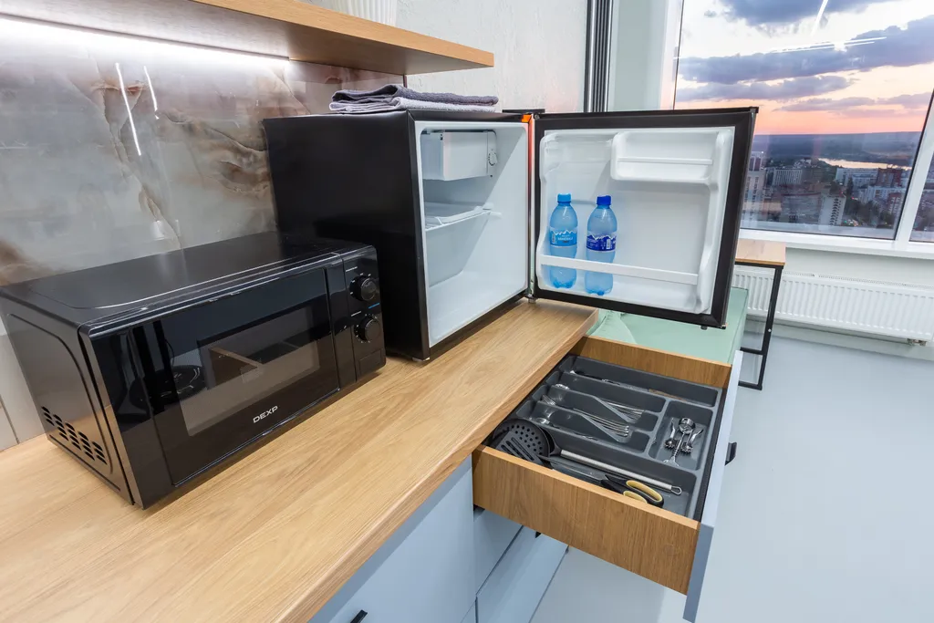 Просторная студия Мятный лён на 31 этаже в шаге от Тинькофф-холл