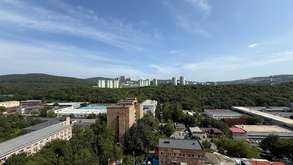 Квартира с панорамным окном в ЖК Оазис во Владивостоке с парковкой