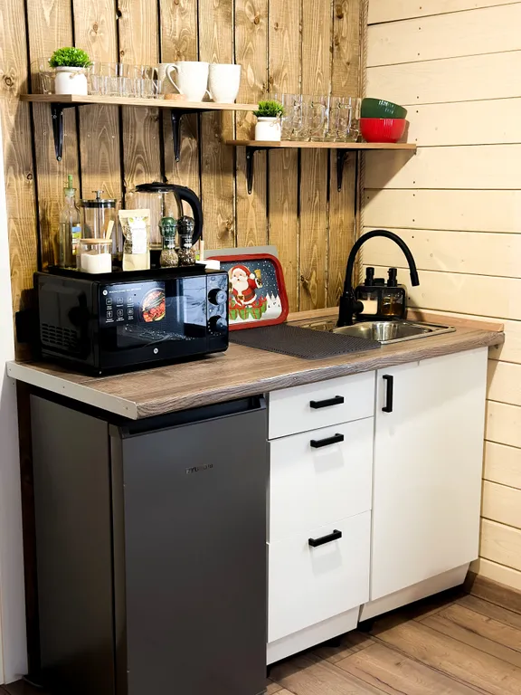 Дом в лесу в стиле барн