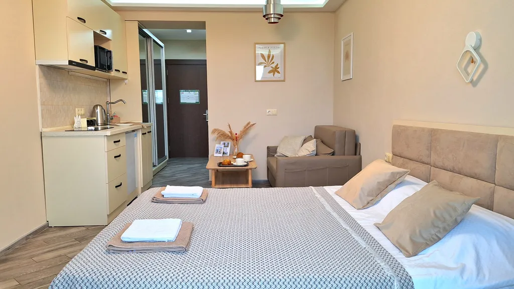 Квартира Апартаменты Beach Tower |первая линия| с панорамным видом на море — Батуми