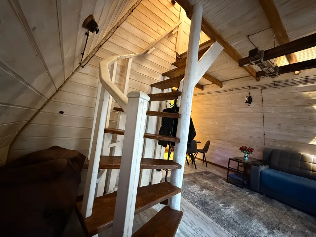 А-Frame домик с видом на гору Чегет