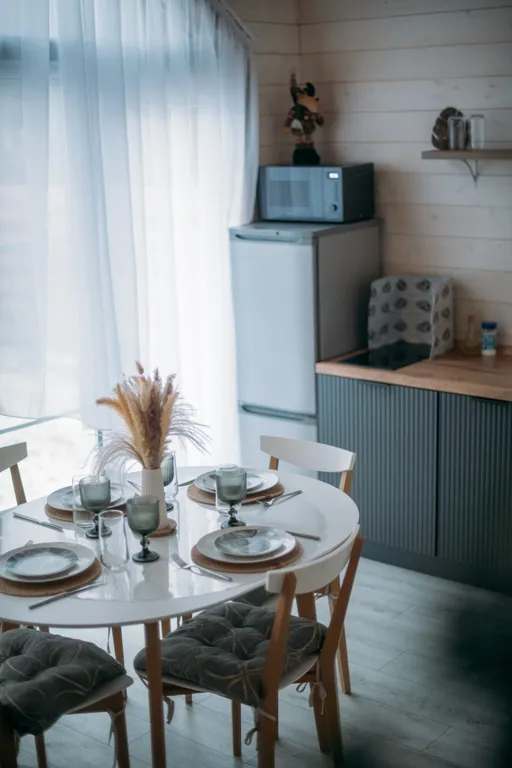 Домик у леса с банным чаном и баней