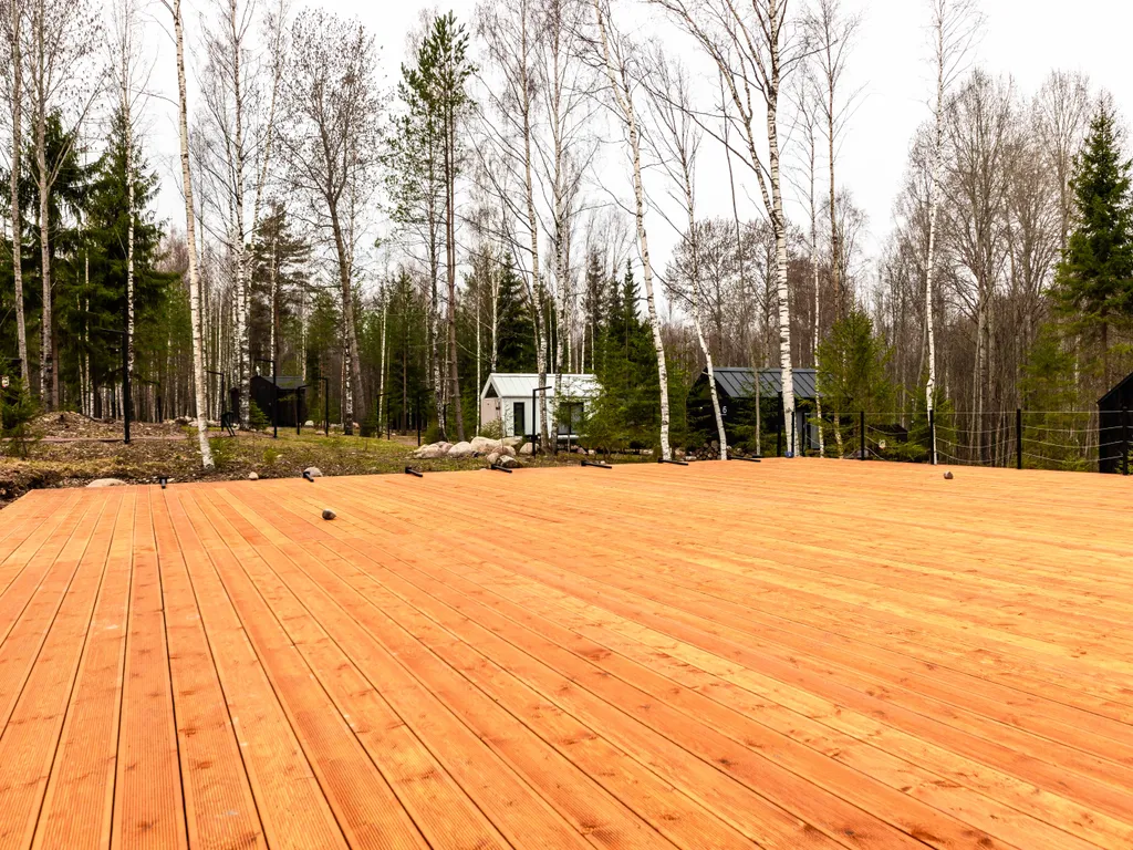 Уютный домик в лесу на двоих с купелью фурако и мангалом