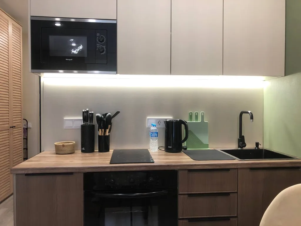 Студия рядом с рекой для трех гостей