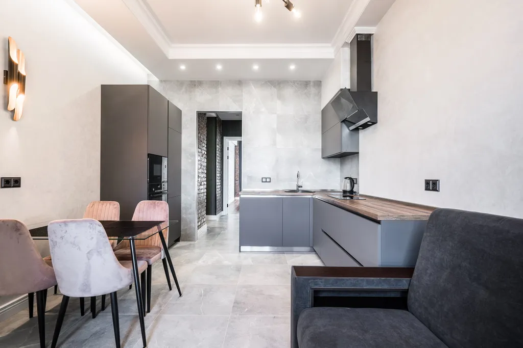 Апартаменты лофт с 2 спальнями в центре Минска