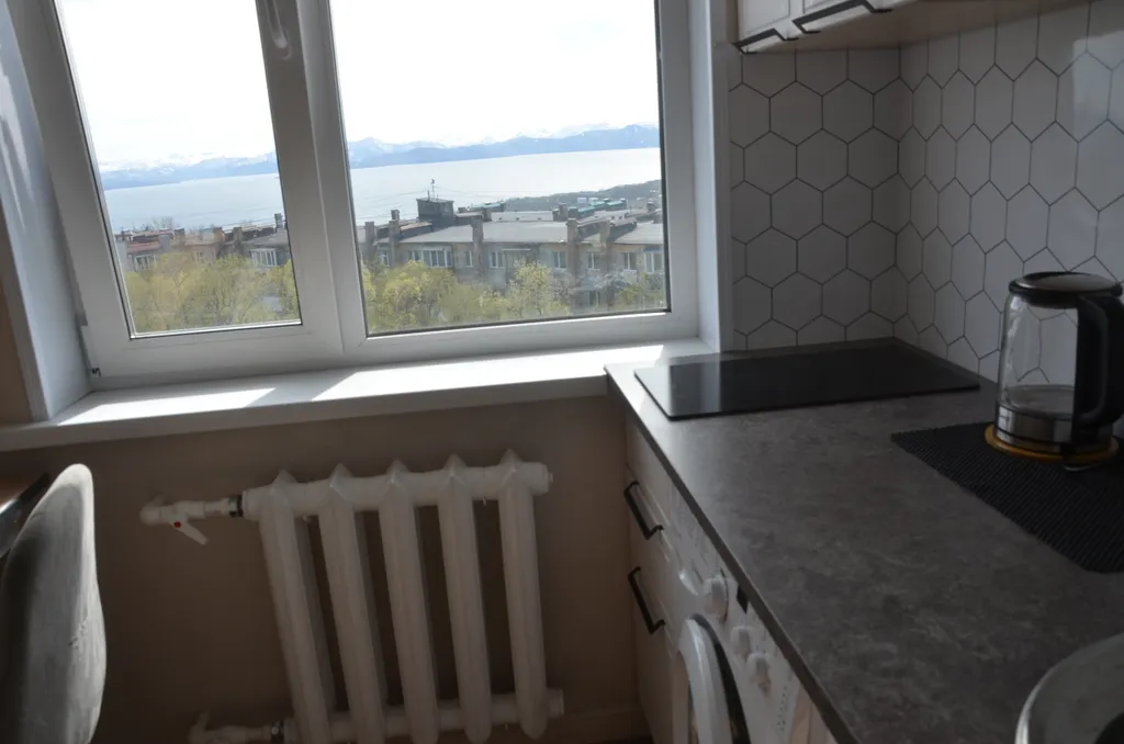 Квартира с шикарным видом на бухту и вулкан Вилючинский