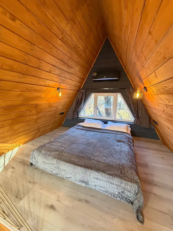 Дом A-Frame с купелью для Вашего уютного отдыха