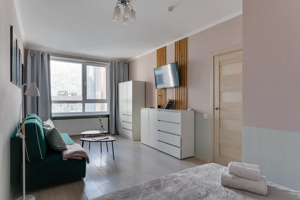 Квартира Квартира Aпaртaмeнт комфоpт клаcсa c видом из окон на Moscow City — Москва