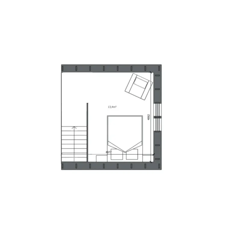 2-комнатный Дом