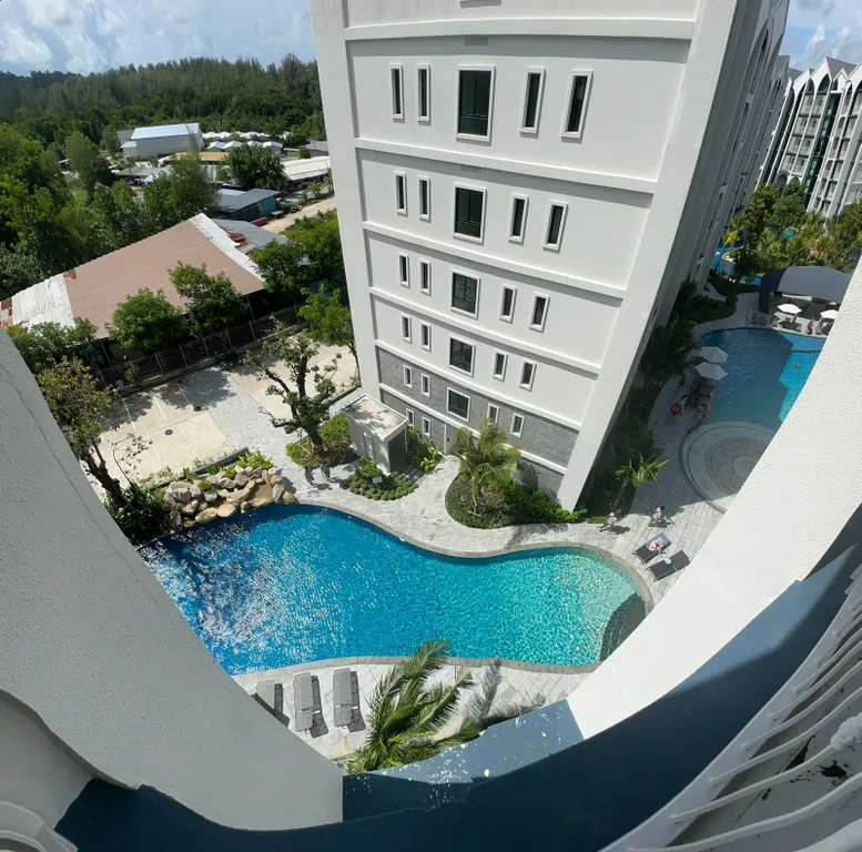 Квартира с одной спальней, пляж Наи Янг, вид на горы и бассейн 6й этаж