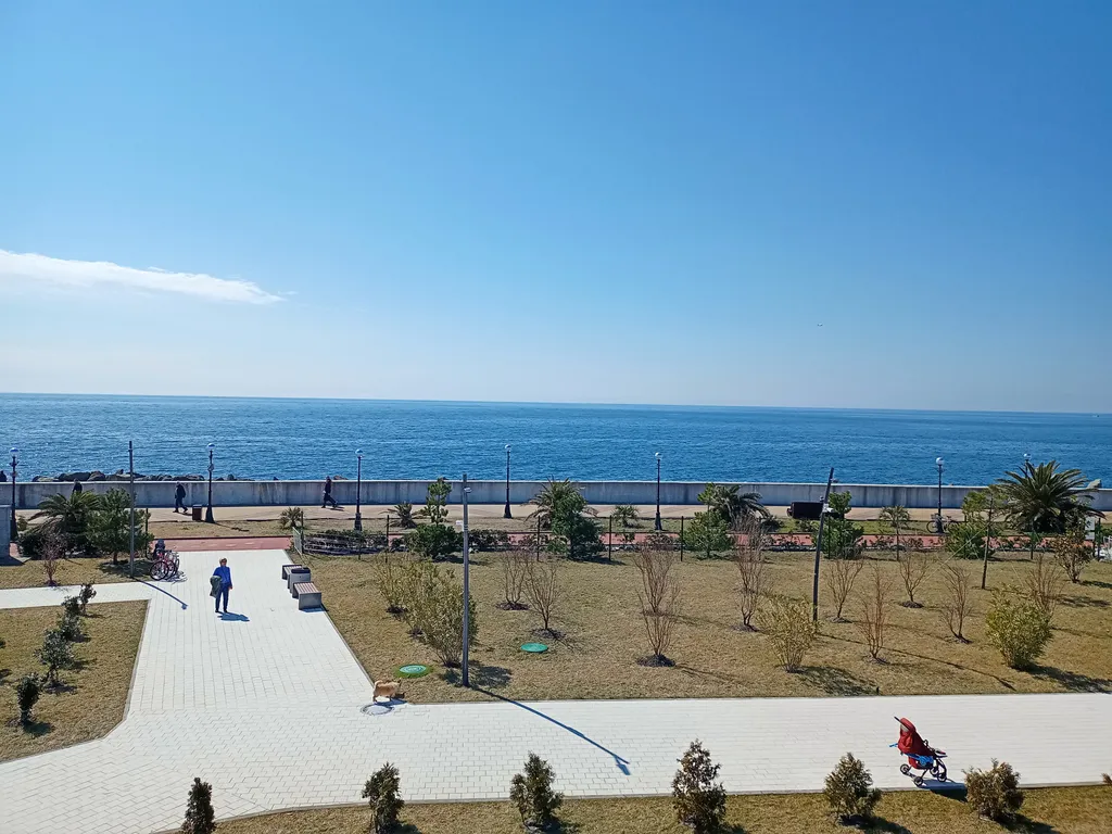 Квартира Квартира Атмосферный апартамент в морском стиле с видом на море в 300м до пляжа — Сириус