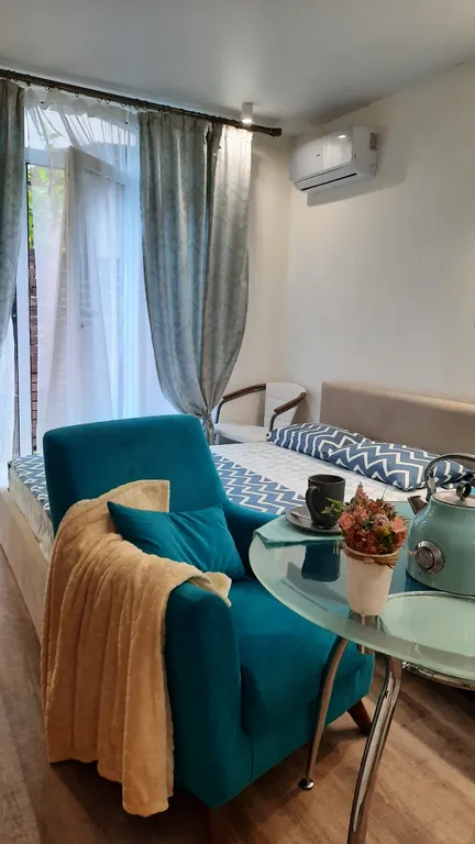 Квартира Квартира Студия на первом этаже с выходом на задний двор ЖК Резидент — Адлер