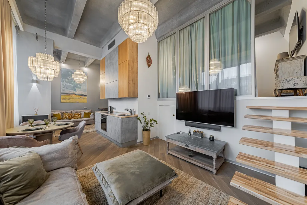 Квартира Квартира Дизайнерский лофт на Бауманской — Москва