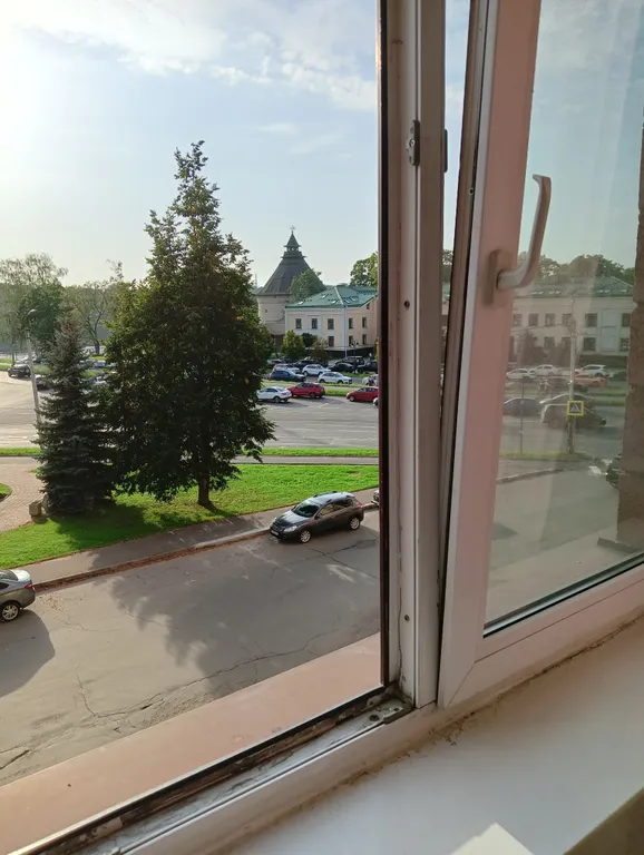 Квартира в центре города с видом на Покровскую башню и реку Великую