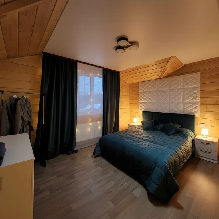 Коттедж с русской баней, горячей джакузи под звездам и бассейном