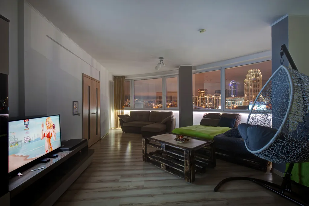 2-е апартаменты для 9 гостей с парковкой и панорамным видом