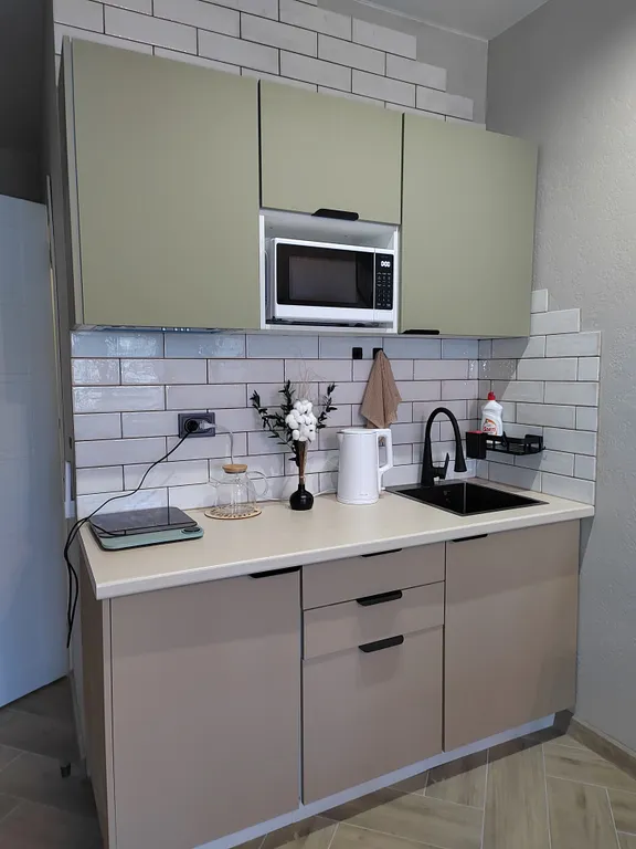 Студия с современным ремонтом