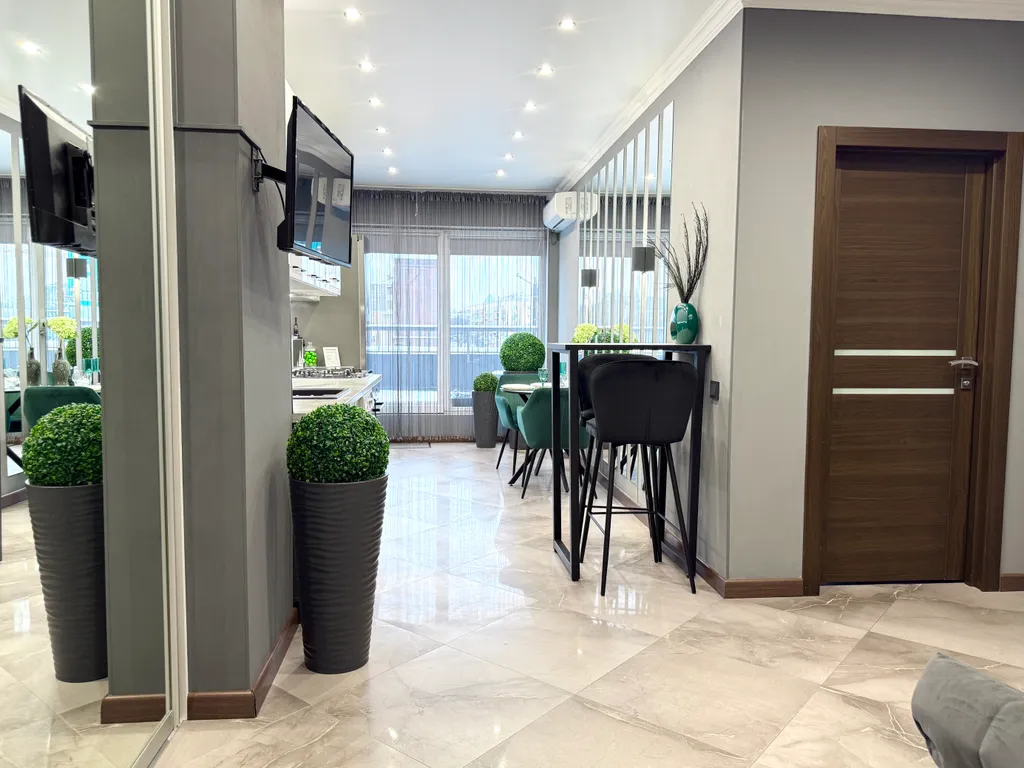 Квартира Квартира Апарты Люкс с террасой, камином, видом на реку в центре Рыбной деревни — Калининград