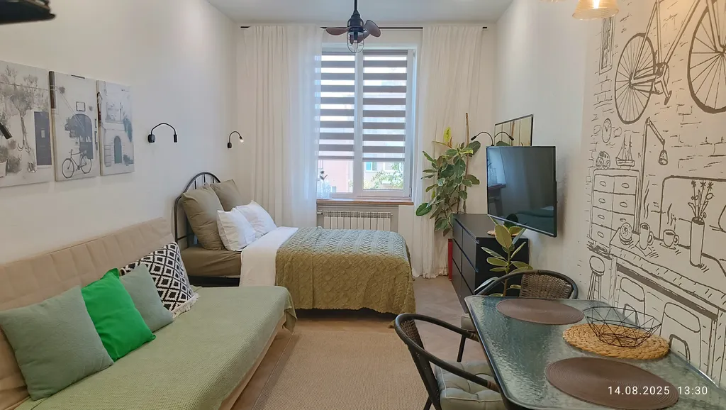 Центр. Атмосферная студия на 4-м этаже для некурящих