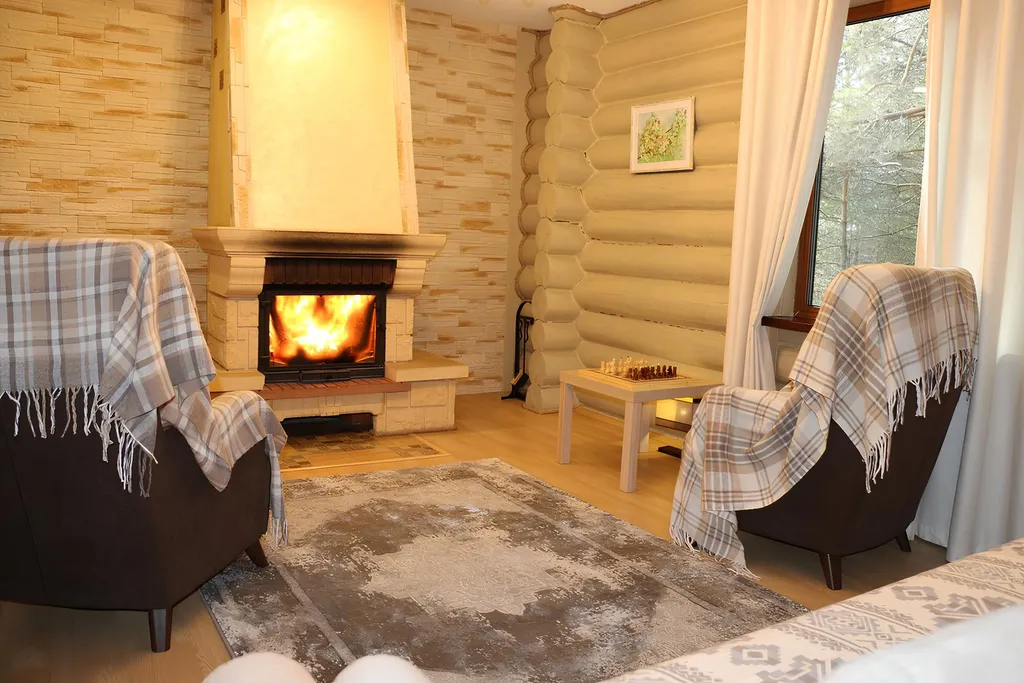 Уютный дом на опушке леса рядом с настоящей баней