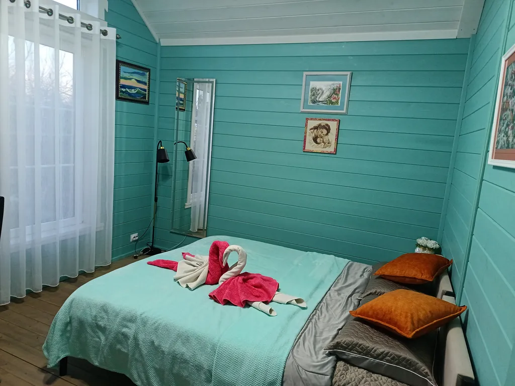 Экодом "Бирюза" с камином