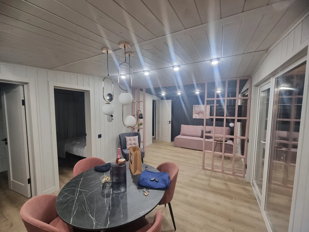 Шале с баней и сибирским чаном с подсветкой 3.0