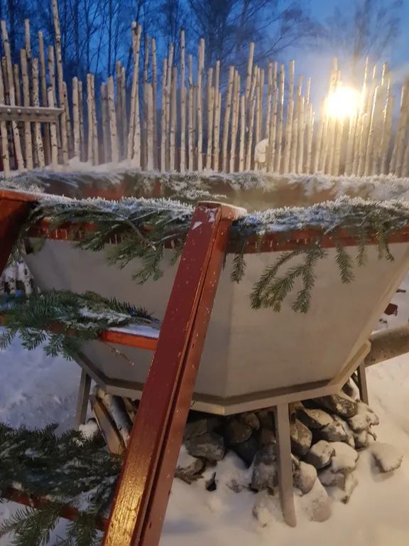 Дом с баней и чаном