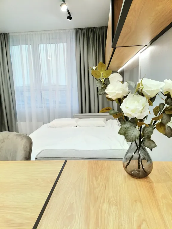 Студия с дизайнерским ремонтом в центре города