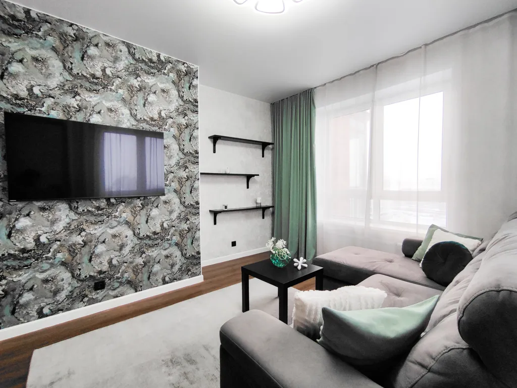 Двухкомнатная студия с красивым видом на город