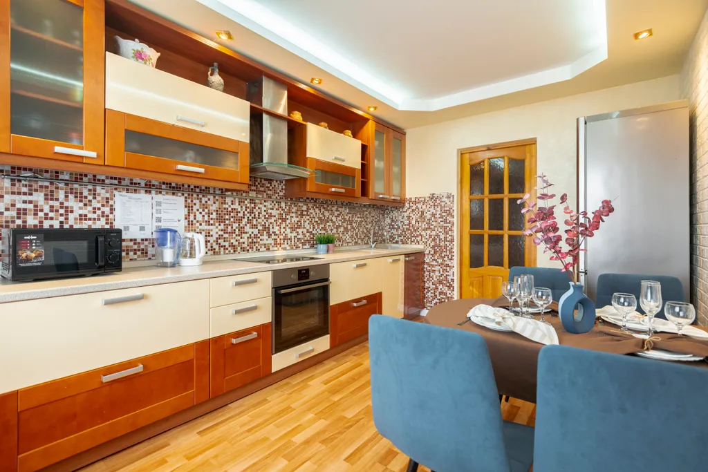 Просторная квартира недалеко от МНТК, с тренажерами, гостиничный сервис