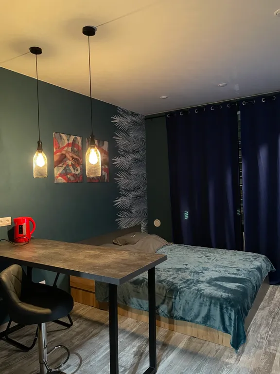 Квартира студия с дизайнерским ремонтом