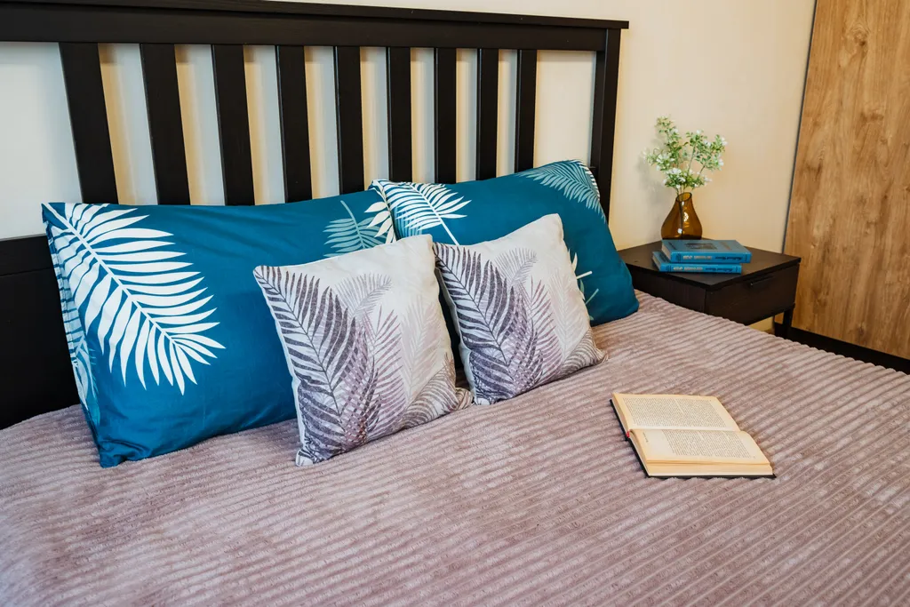 Квартира с четырьмя раздельными спальными местами.