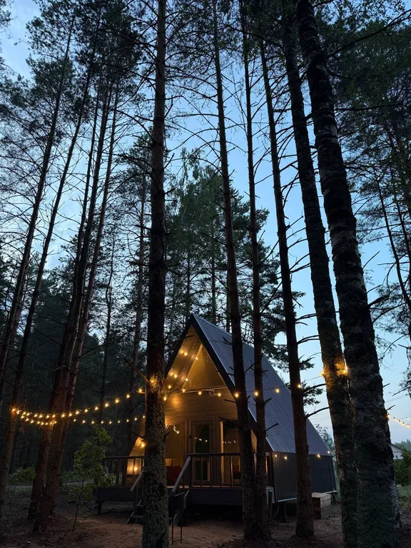 Домик у реки пра: баня под звёздами, тишина и лесные тропы