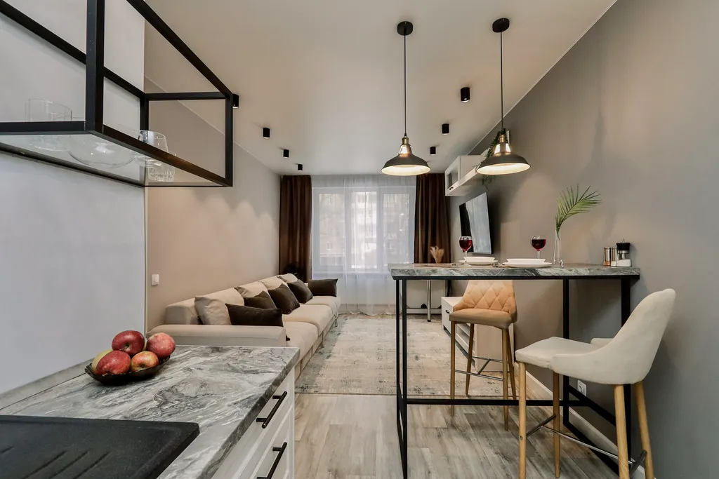 Стильная евро-двушка с дизайнерским ремонтом в ЖК Панорама Plaza