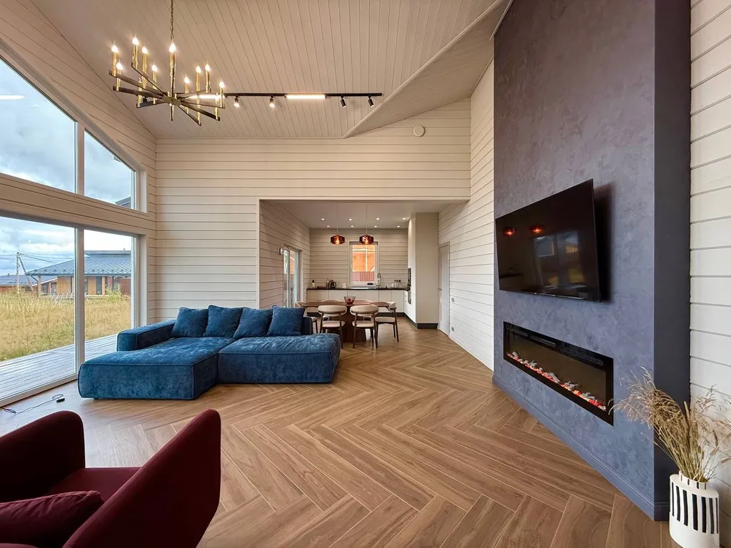 Коттедж Загородный дом с большой террасой, кострищем и финской сауной — аренда посуточно в Сосново